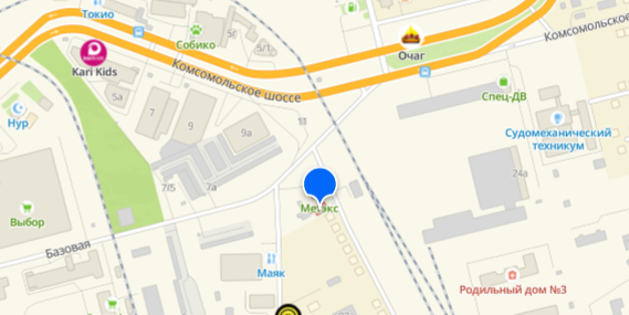 Карта расположения церкви